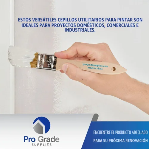 Vista 6 de Pro Grade Brochas de viruta de 1 pulgada, pinceles de pintura desechables, para retoque, paquete de 24