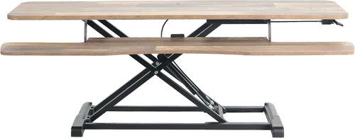 Vista 23 de VIVO Convertidor de escritorio de 26 pulgadas, Serie K, elevador ajustable de sentado a parado, estación de trabajo para dos monitores y laptop