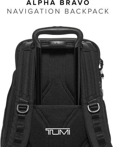 Vista 6 de TUMI Mochila de navegación para hombre, Negro -, Mochila de navegación