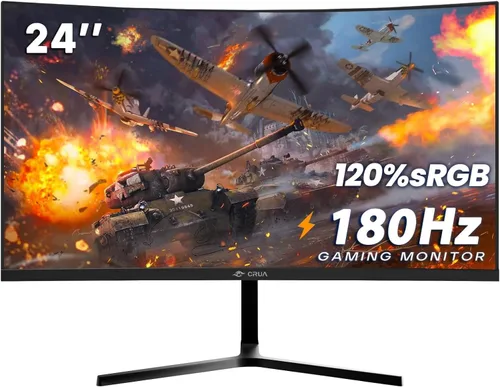Vista 10 de CRUA Monitor curvo 4K UHD 60Hz de 32", 1500R, AMD FreeSync, altavoces