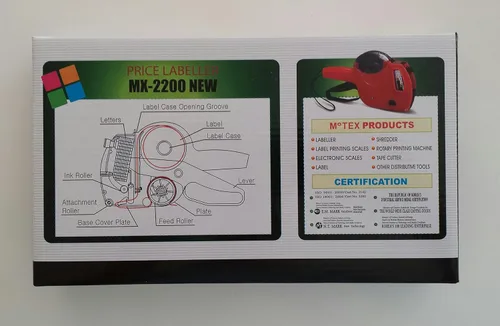 Vista 3 de Motex MX-2200-2 Nueva etiquetadora de precios de 6 bandas de mano