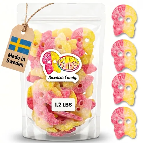 Vista 13 de Caramelos suecos, caramelos de gomitas, mezcla de dulces variados, dulces Bubs (0.5 libras, plátano toffee ovalado)