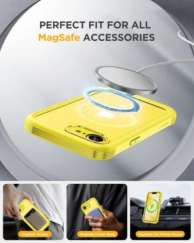 Vista 337 de Miracase Serie de vidrio para iPhone 11 de 6.1 pulgadas, funda protectora de cuerpo completo resistente mejorada con protector de pantalla de vidrio