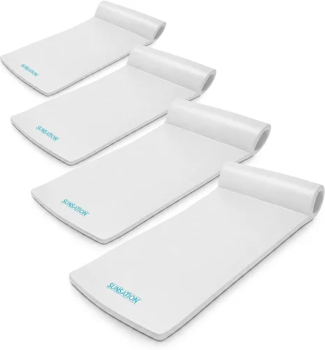 Vista 8 de TRC Recreation Sunsation 1.75" Thick Foam Pool Float Lounger, White w/Headrest for Lounging & Sunbathing in Swimming Pools, Beaches & Lakes, 70" x