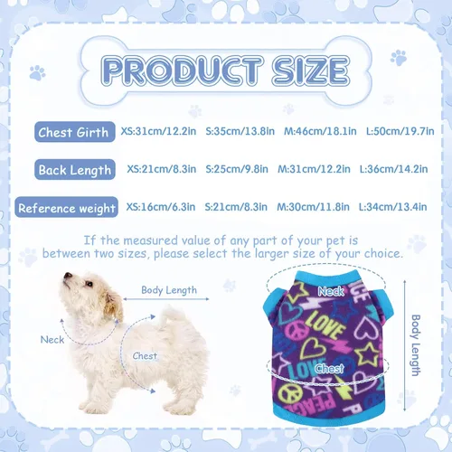 Vista 2 de 8 piezas de suéteres para perro, hembra, niño, ropa de invierno para chihuahua, suéter de cachorro, camisa cálida para cachorros, forro polar