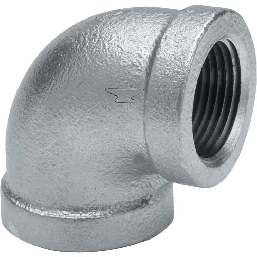 Vista 2 de Anvil 8700124053, accesorio de tubería de hierro maleable, codo de 90 grados, hembra NPT de 1/4", acabado galvanizado
