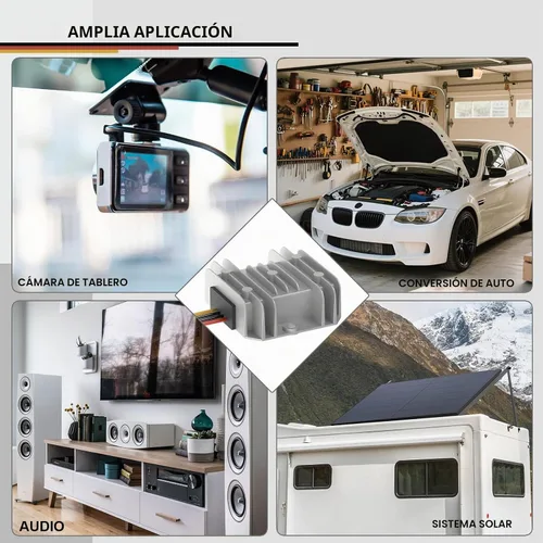 Vista 6 de DROK Convertidor impermeable de CC a CC Buck - Convertidor reductor de 11-90V a 5V 6A Regulador de voltaje, fuente de alimentación de 12 V, 24 V, 36