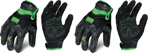 Vista 8 de Guantes de trabajo Ironclad Guantes de protección contra impactos Negro