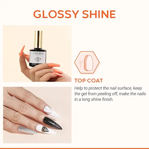Vista 5 de modelones Juego de 3 bases y capa superior de gel mate de 0.5 fl oz
