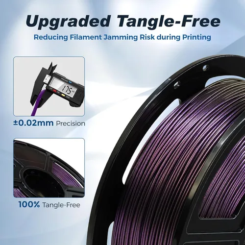 Vista 5 de FLASHFORGE High Speed Chameleon PLA Multicolor Púrpura Abisal, Impresión Rápida Máx 500 mm/s, Filamento PLA con Cambio de Color 1.75 mm, Cambia