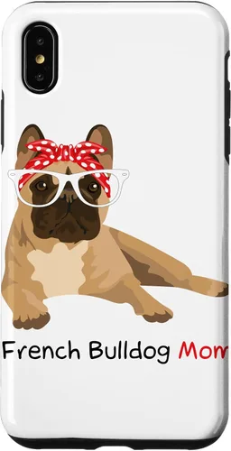 Vista 11 de French Bulldog Mom Bandana Womens Frenchie Case for iPhone 17