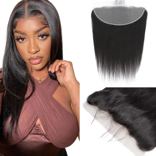 Vista 9 de CHEEON Frontal de encaje HD de 13 x 4 de 12 pulgadas, cabello humano brasileño ondulado con cierre frontal de encaje, 100% cabello humano virgen sin