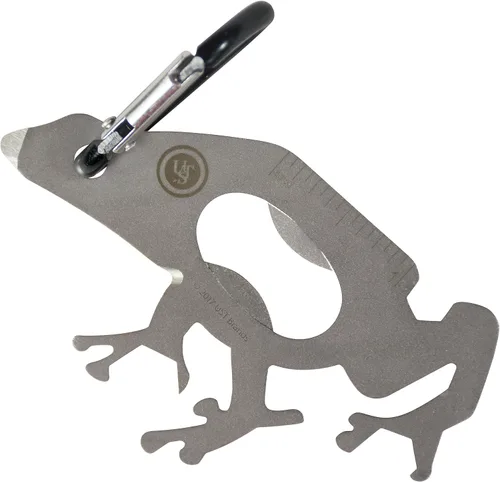 Vista 18 de UST Tool-a-Long - Mosquetones multiherramienta con construcción duradera y compacta de acero inoxidable para senderismo, kayak, campamento, viajes