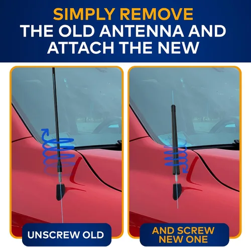 Vista 3 de TrunkNets Inc Antena MAST de 6.5″ Negro para Toyota Tundra 2000-2020