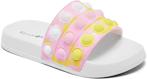 Vista 6 de Engtoy Sandalias para niños y niñas, unisex, ligeras, antideslizantes, puntera abierta, cómodas, para ducha, playa, divertidas sandalias