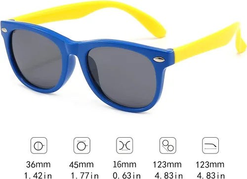 Vista 4 de FANNYGO Paquete de 3 lentes de sol polarizados para niños y niñas