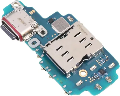 Vista 4 de Reemplazo del puerto de la placa de carga USB para Galaxy S23 Ultra Conector de placa de muelle tipo C con herramientas de reparación para S23 Ultra