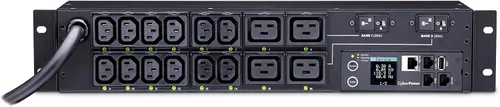 Vista 9 de CyberPower PDU41001 PDU conmutada, 100-120V/15A (reducido a 12A), 8 tomas, montaje en rack 1U