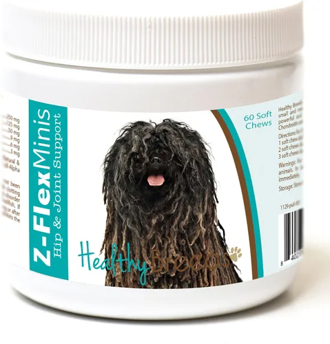 Vista 39 de Healthy Breeds Affenpinscher Z-Flex Minis - Masticables suaves para cadera y articulaciones, 60