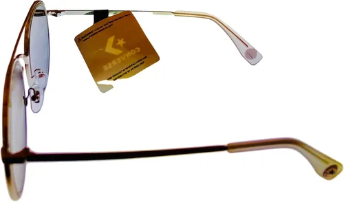 Vista 3 de Converse H109 - Gafas de sol de metal redondas para hombre, color plateado