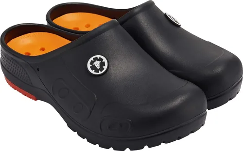 Vista 6 de YUNGPRIME Zuecos de jardín antideslizantes para hombre y mujer, zapatos de enfermería y chef