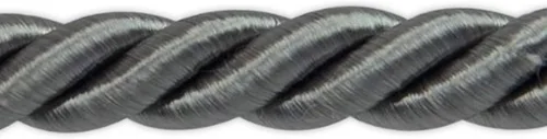 Vista 62 de Expo International Wanda - Borde de cable trenzado, 20 yardas/3/16, gris Arándano
