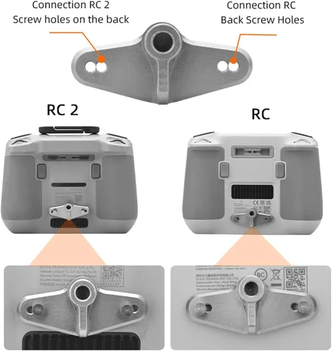 Vista 4 de Adaptador de soporte de bicicleta para DJI RC/RC2 Controlador de bicicleta Soporte de montaje para manillar de bicicleta Soporte de abrazadera Base
