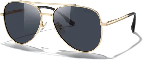 Vista 2 de MERRY'S Gafas de sol clásicas de aviador espejadas para hombres y mujeres, polarizadas, para conducir, pescar, hombres