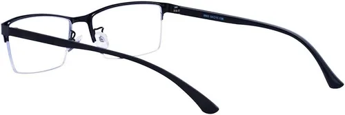 Vista 2 de ALWAYSUV Lentes de distancia con montura rectangular TR90 para hombres y mujeres, retro, miopía, miopía, 1.0