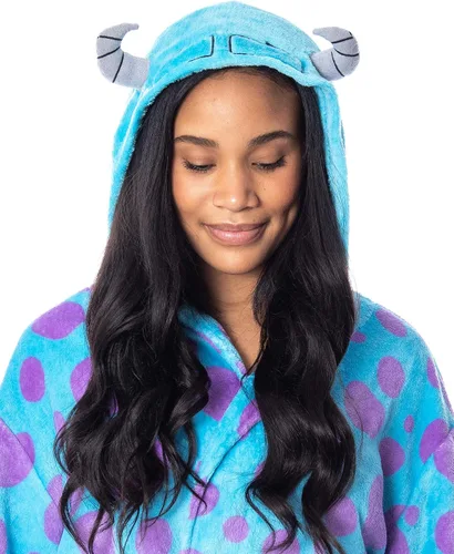 Vista 3 de Disfraz de Monsters Inc Sulley de Disney con capucha y forro polar ultra suave