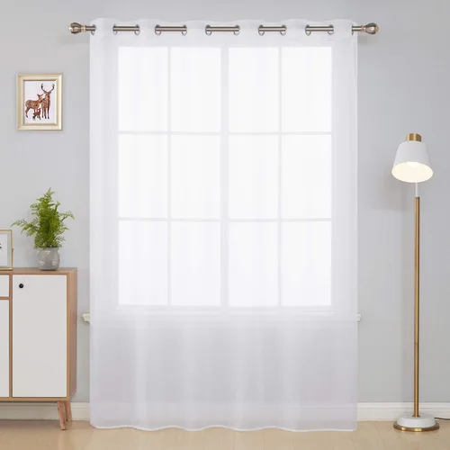 Vista 9 de Deconovo - Cortinas opacas para oscurecer la habitación, con aislamiento térmico, cortinas con ojales Rosa