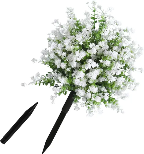 Vista 43 de RECUTMS - Guirnalda de plantas colgantes artificiales, 3 paquetes de White1