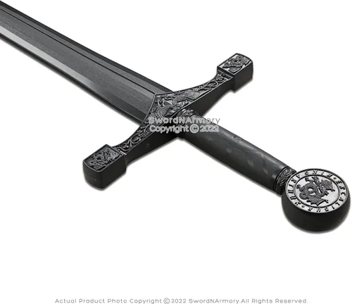 Vista 3 de Polipropileno Europeo Espada Larga Medieval Renacimiento Práctica Cosplay Prop Disfraz