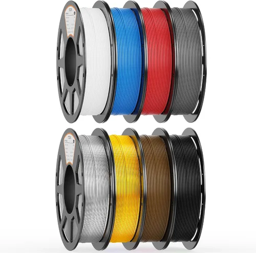 Vista 27 de Paquete de filamento PLA de 0.069 pulgadas, 8 colores vibrantes, apto para Pla Bundle-250gx8-112020006