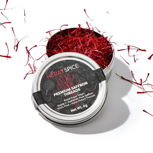 Vista 11 de Heray - Hilo de azafrán afgano premium, calidad Super Negin A+ Fresh Pure All Red Thread, especias doradas para bouillabaisse, risotto, paella, té