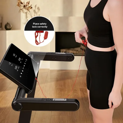 Vista 9 de JAGJOG Treadmill for Home with 15% Auto Incline, 3.5HP Quiet Foldable Treadmill, 12 HIIT Programs, 14.96" Wide LED Touchscreen, Smart App & Heart