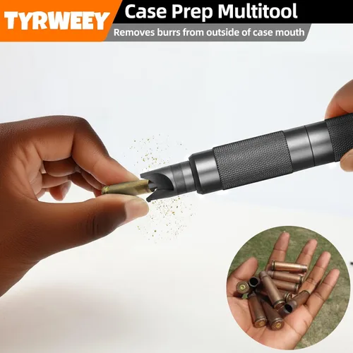 Vista 3 de Case Prep Multiherramienta, Herramientas de Desbarbado de Chaflán de Vaina para Recarga, Escariadores y Limpiadores de Bolsillo de Fulminante