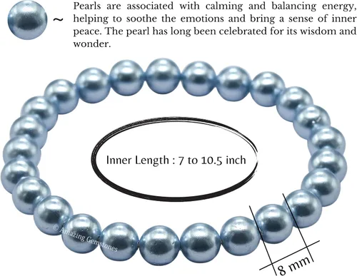 Vista 880 de Amazing Gemstone Crystal Bracelet for Women Men's Gifts - Protection Healing Crystal Bracelet - 8mm Gemstone Beaded Stretchable Bracelet Pulseras