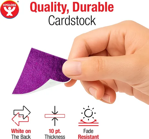 Vista 4 de Hygloss 1,000 cuadrados pequeños de cartulina brillante – Cuadrados de cartón metálico de 1 pulgada – Ideal para manualidades de mosaico, artes
