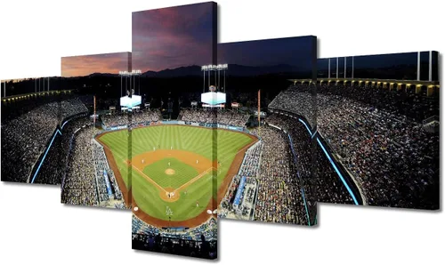 Vista 15 de Arte para pared, lienzo para estadio deportivo, arte para pared, diseño de campo de Wrigley en Chicago, pinturas de Chicago, impresiones sobre