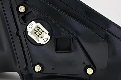 Vista 4 de Para Honda Civic Coupe 2001 2002 2003 2004 2005 Espejo Retrovisor Lateral Izquierdo del Conductor, Textura de Poder, Negro