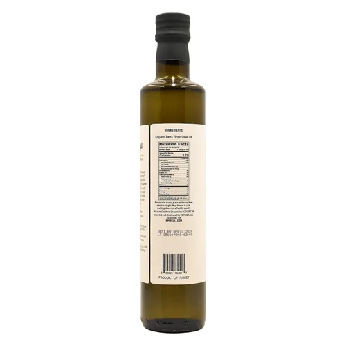 Vista 3 de Emirelli Aceite de oliva virgen extra orgánico, certificado por USDA, rico en polifenoles, primer prensado en frío, cosecha temprana, sabor suave