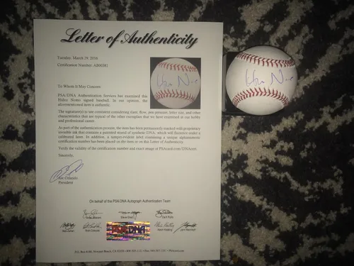 Vista 2 de Topps Hideo Nomo Signed/Auto Official Major League Baseball La Dodgers Psa/Dna 3 - Autographed Baseballs