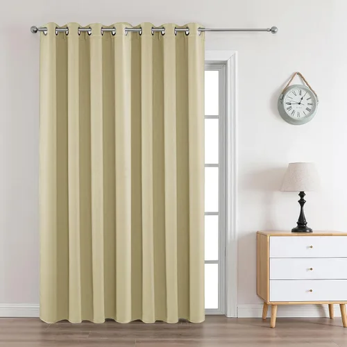 Vista 94 de Joydeco - Juego de 2 paneles de cortinas opacas de 63 pulgadas, 2 cortinas largas con aislamiento térmico burg, cortinas de oscurecimiento