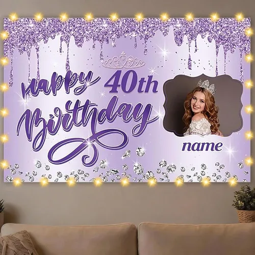 Vista 37 de Dicodes Decoraciones de cumpleaños de unicornio personalizadas para niñas, pancarta de cumpleaños de unicornio, decoración de cumpleaños de princesa