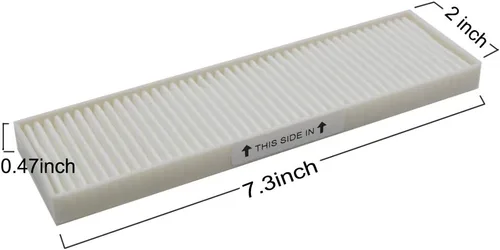 Vista 4 de EZ SPARES Kit de filtro HEPA de repuesto para Bisel Style 7 9 16, kit de filtro HEPA vertical, poste, motor de aspiradora, número de accesorio