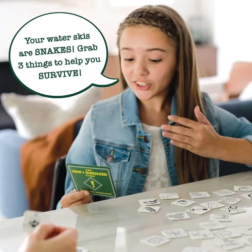 Vista 5 de MindWare El Juego de Cartas Cómo Sobreviví Hilarante para Niños y Adultos Ríe hasta que Llore, Regalo Súper Divertido de Humor Infantil para Niños