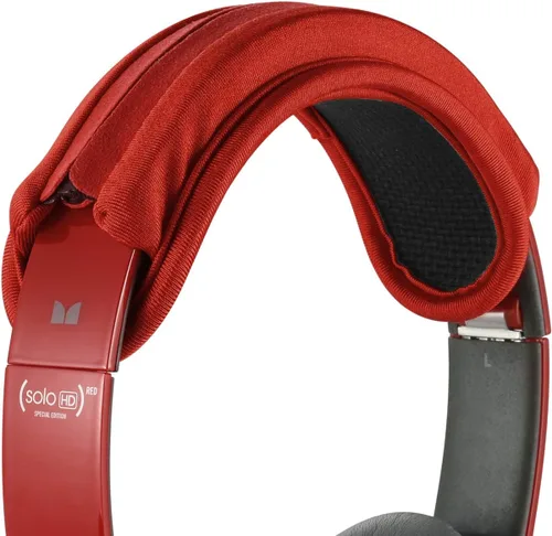 Vista 9 de Protector universal de repuesto para cojín de diadema compatible con auriculares ATH M50X, QC 35i/35ii, QC25, Solo 2/Solo 3, Studio 2/3 (negro)