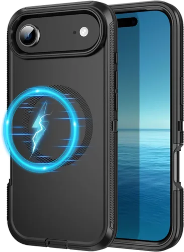 Vista 42 de Funda para iPhone 11, a prueba de golpes, caídas y polvo, protección de cuerpo completo de 3 capas, cubierta dura de alto impacto de alta Negro