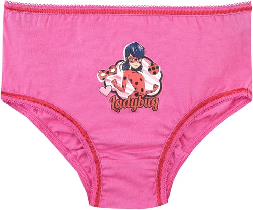 Vista 2 de Miraculous Girls' Ladybug Underwear Pack of 5